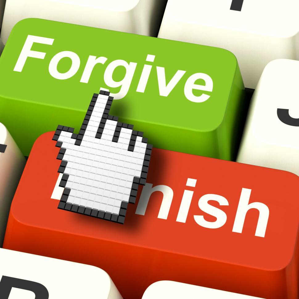 Free Image of Punish Forgive Computer Shows Punishment or Forgiveness 