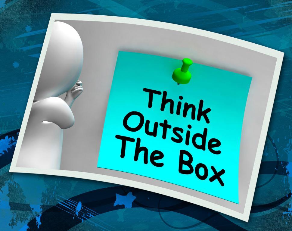 Free Image of Think Outside The Box Photo Means Different Unconventional Think 