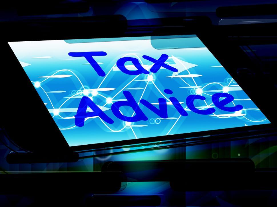 Free Image of Tax Advice On Phone Shows Tax Help Online 