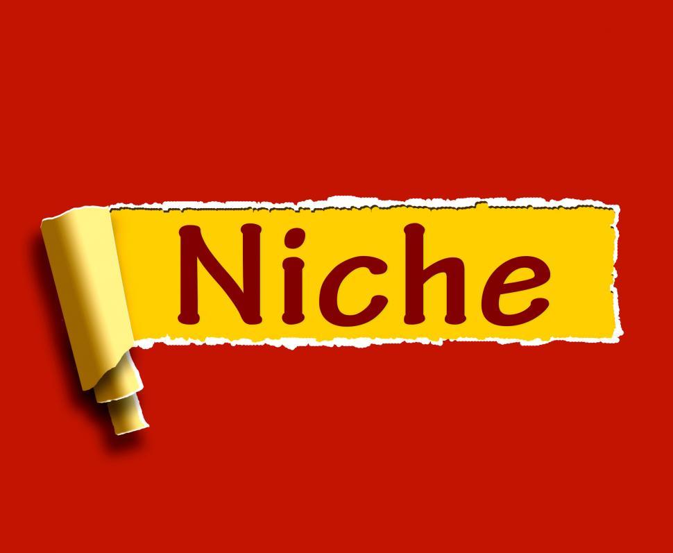 Free Image of Niche Word Shows Web Opening Or Specialty 