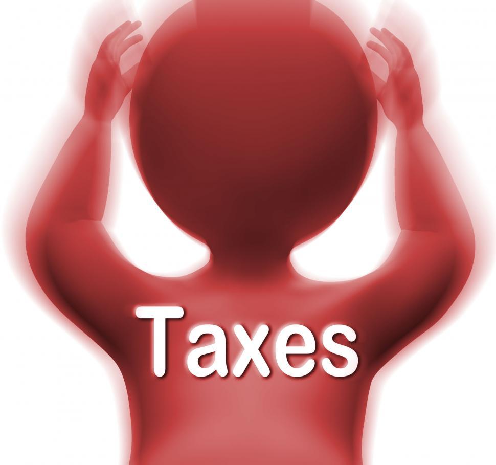 Free Image of Taxes Man Means Paying Income  Business Or Property Tax 