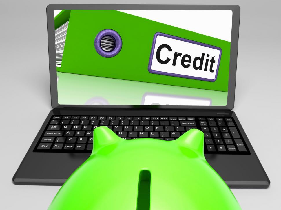 Free Image of Credit Laptop Means Online Lending Or Repayments 