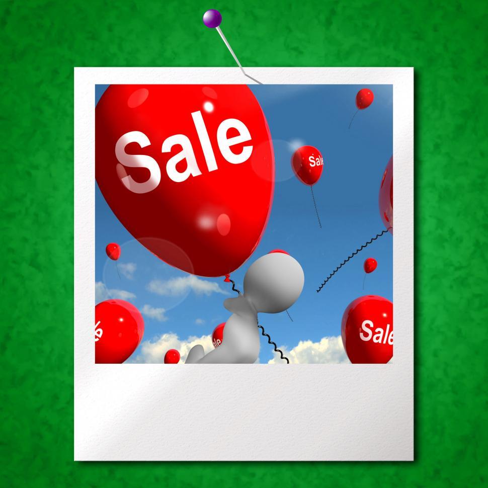 Free Image of Sale Balloons Photo Shows Offers in Selling and Discounts 