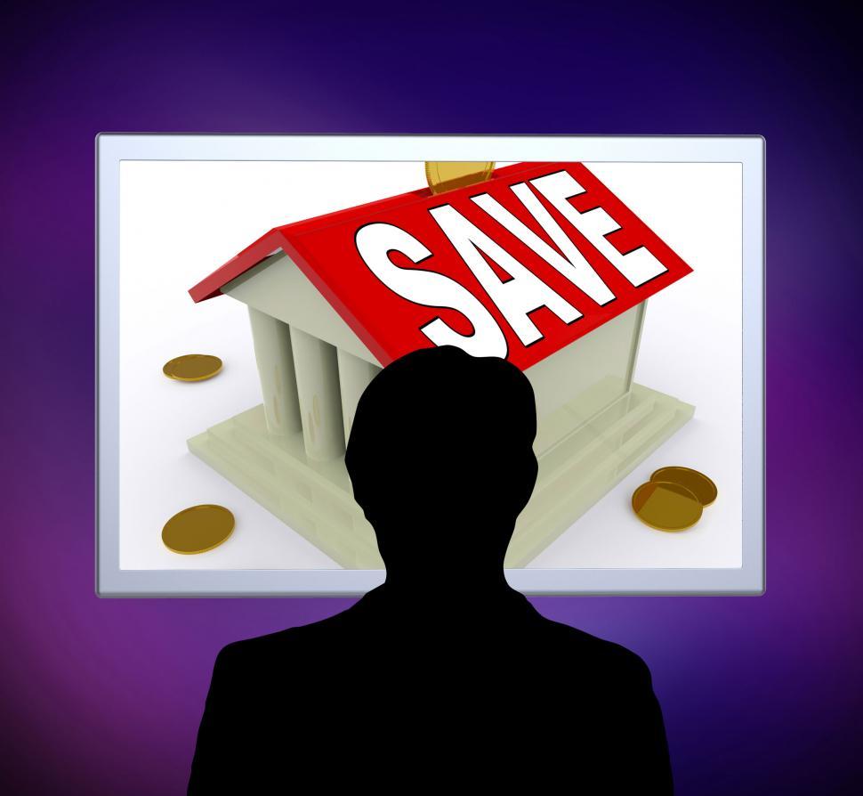 Free Image of Save On House Man Means Saving For Deposit Or Home 
