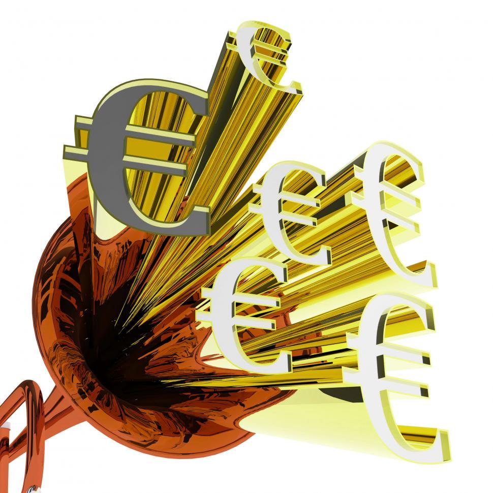 Free Image of Euro Sign Means European Finances And Currency 