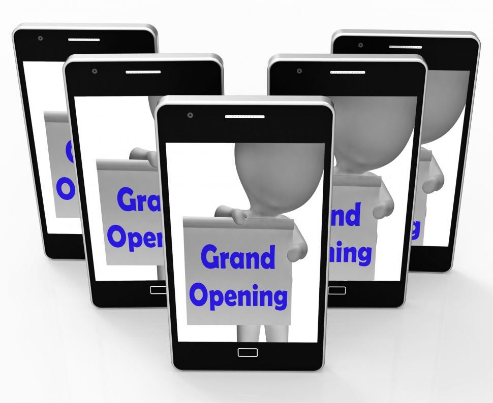 Free Image of Grand Opening Sign Means Launch Of New Business 