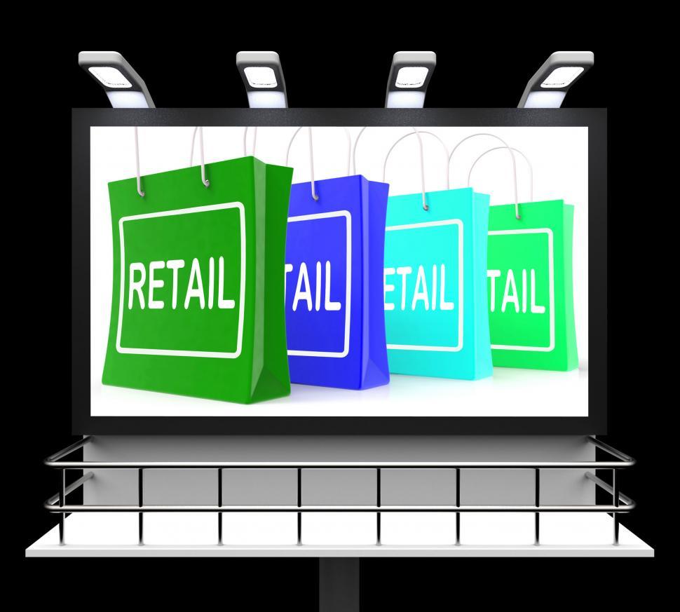 Free Image of Retail Shopping Sign Shows Buying Selling Merchandise Sales 