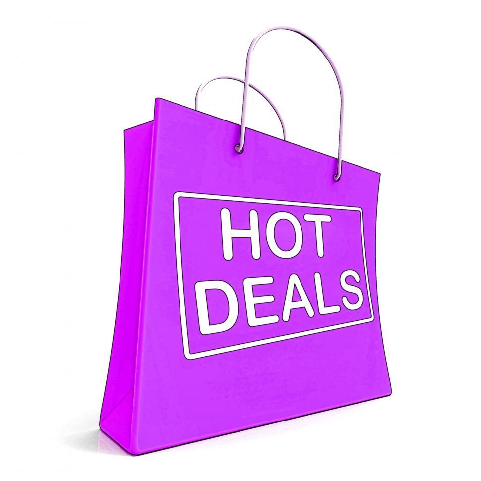 Free Image of Hot Deals On Shopping Bags Shows Bargains Sale And Saving 