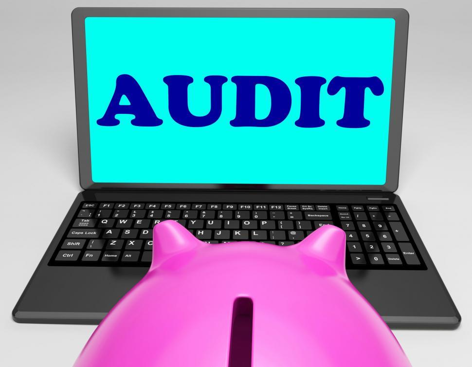 Free Image of Audit Laptop Means Auditor Scrutiny And Analysis 