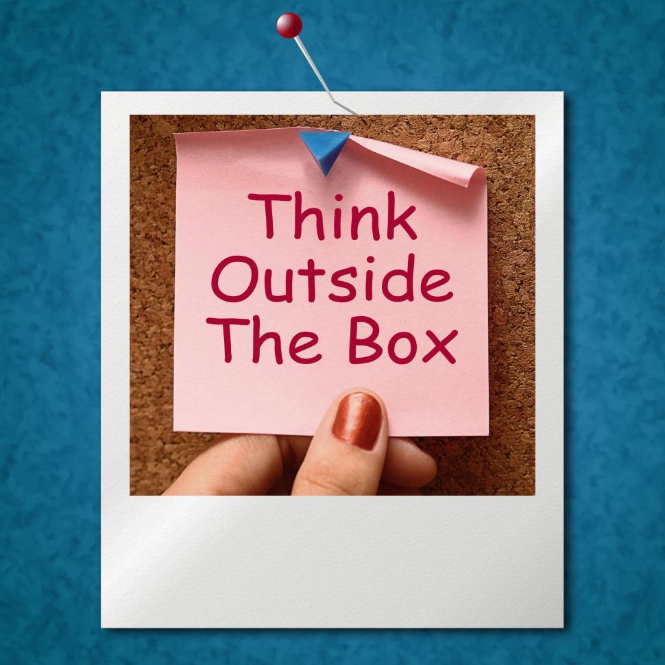 Free Image of Think Outside The Box Photo Means Different Unconventional Think 