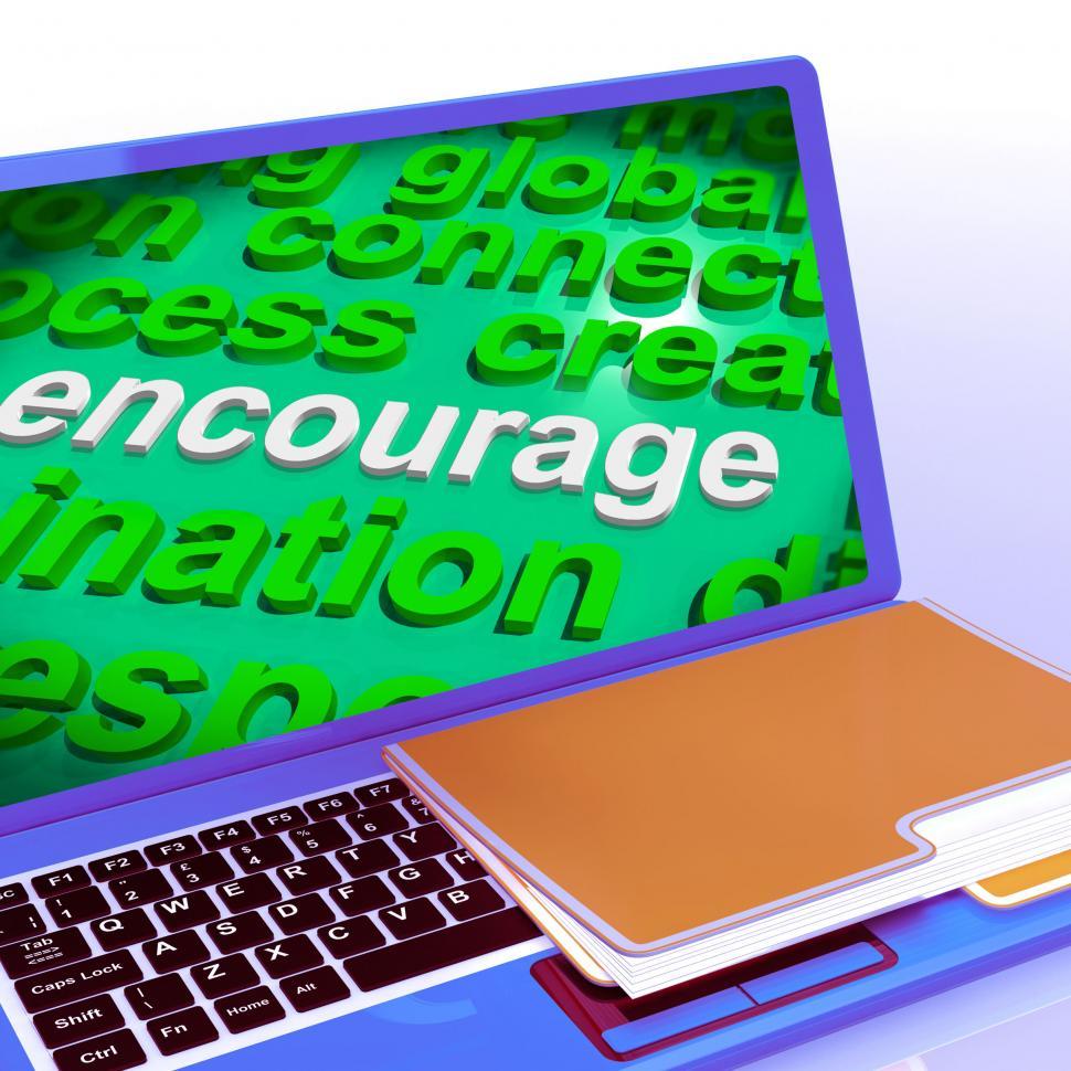 Free Image of Encourage Word Cloud Laptop Shows Promote Boost Encouraged 