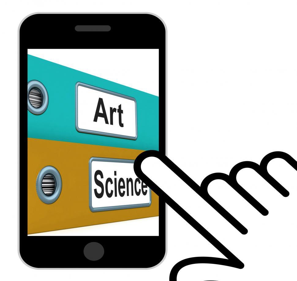 Free Image of Art Science Folders Displays Humanities Or Sciences 