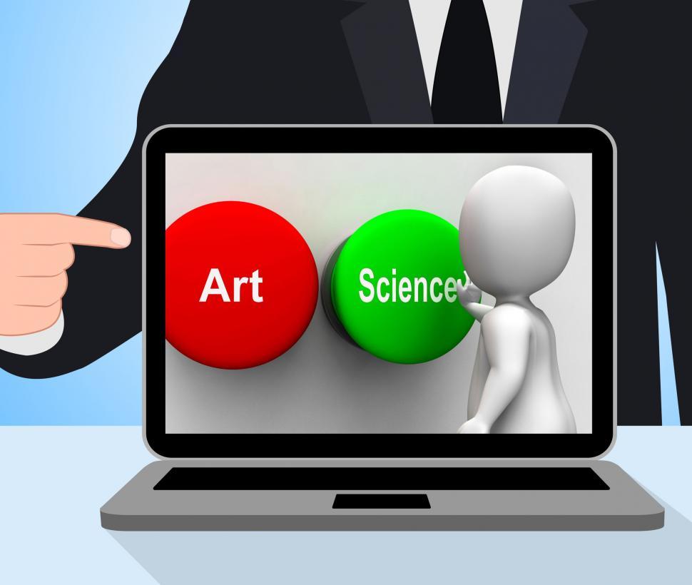 Free Image of Science Art Buttons Displays Scientific Or Artistic 