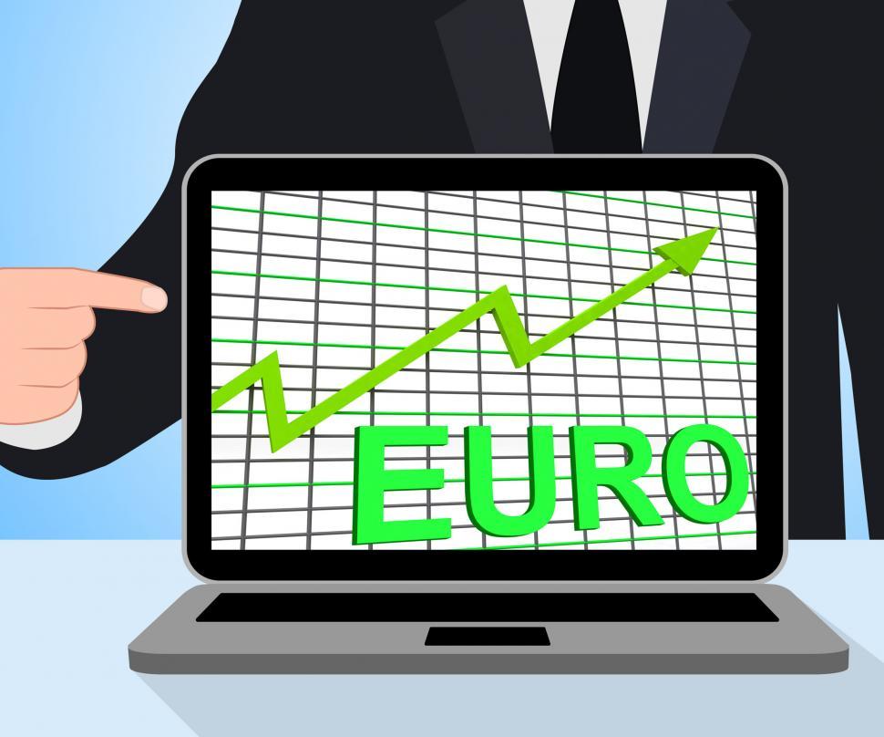 Free Image of Euro Chart Graph Displays Increasing European Economy 
