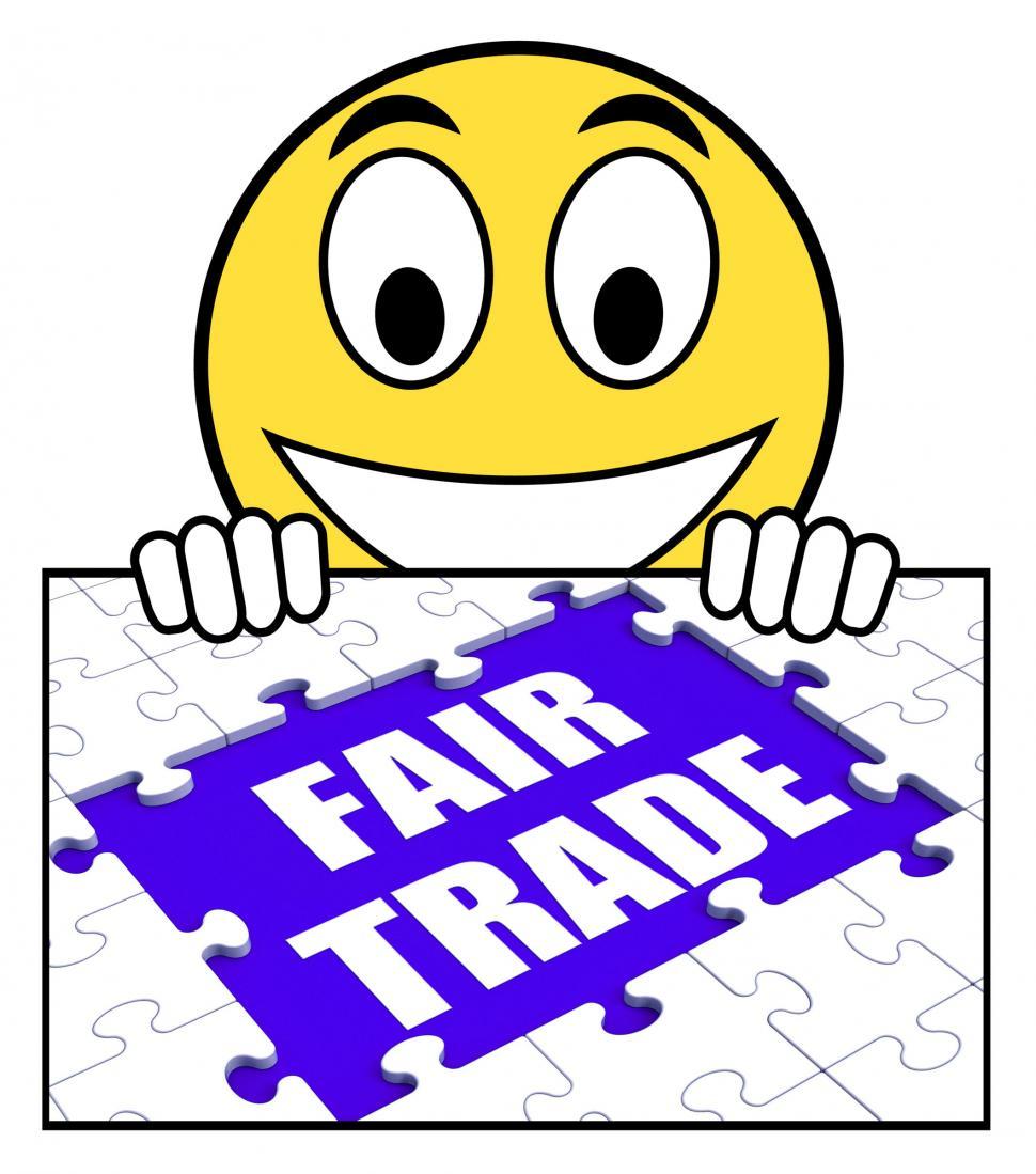 Free Image of Fair Trade Sign Means Shop Or Buy Fairtrade Products 