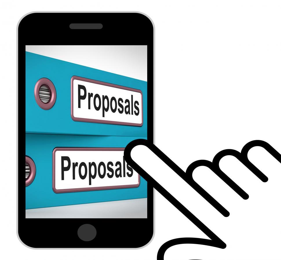 Free Image of Proposals Folders Displays Suggesting Business Plan Or Project 