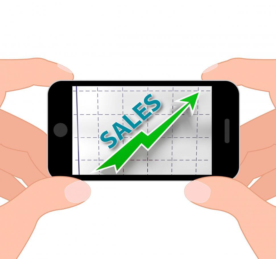 Free Image of Sales Graph Displays Increased Selling And Earnings 