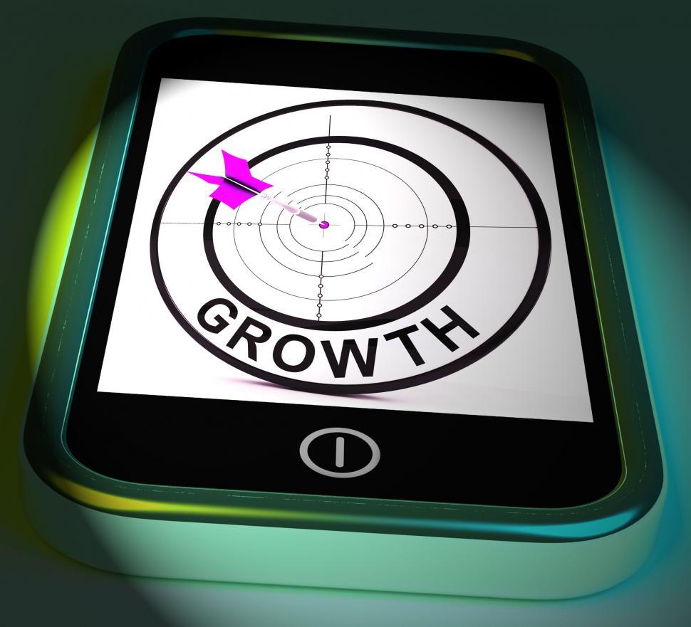 Free Image of Growth Smartphone Displays Expansion  And Advancement Through In 