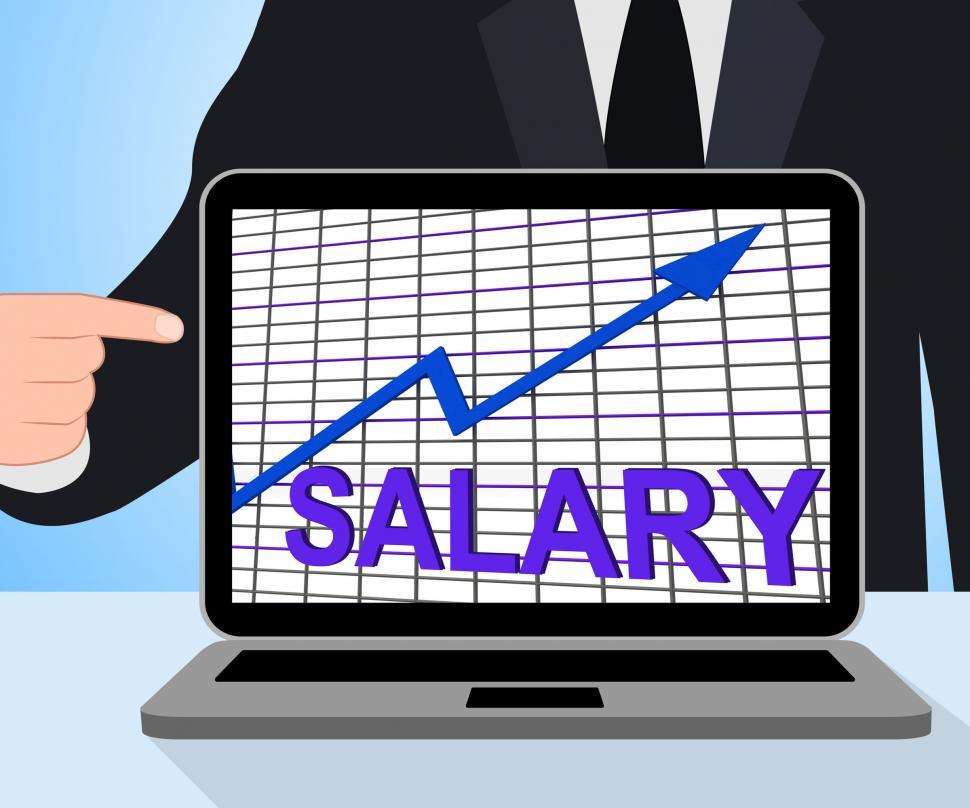 Free Image of Salary Chart Graph Displays Increase Earn Cash Wealth Revenue 