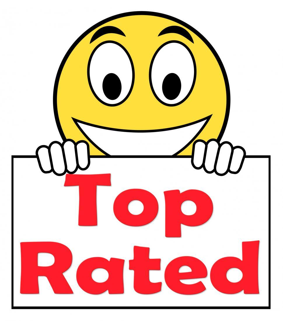 Free Image of Top Rated On Sign Shows Best Ranked Special Product 