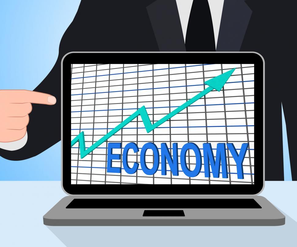 Free Image of Economy Graph Chart Displays Increase Economic Fiscal Growth 