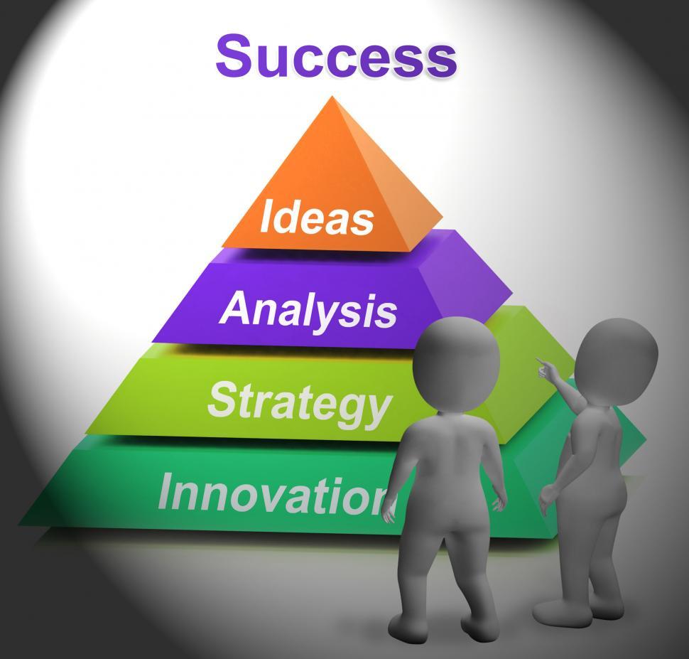 Free Image of Success Pyramid Shows Accomplishment Progress And Successful 