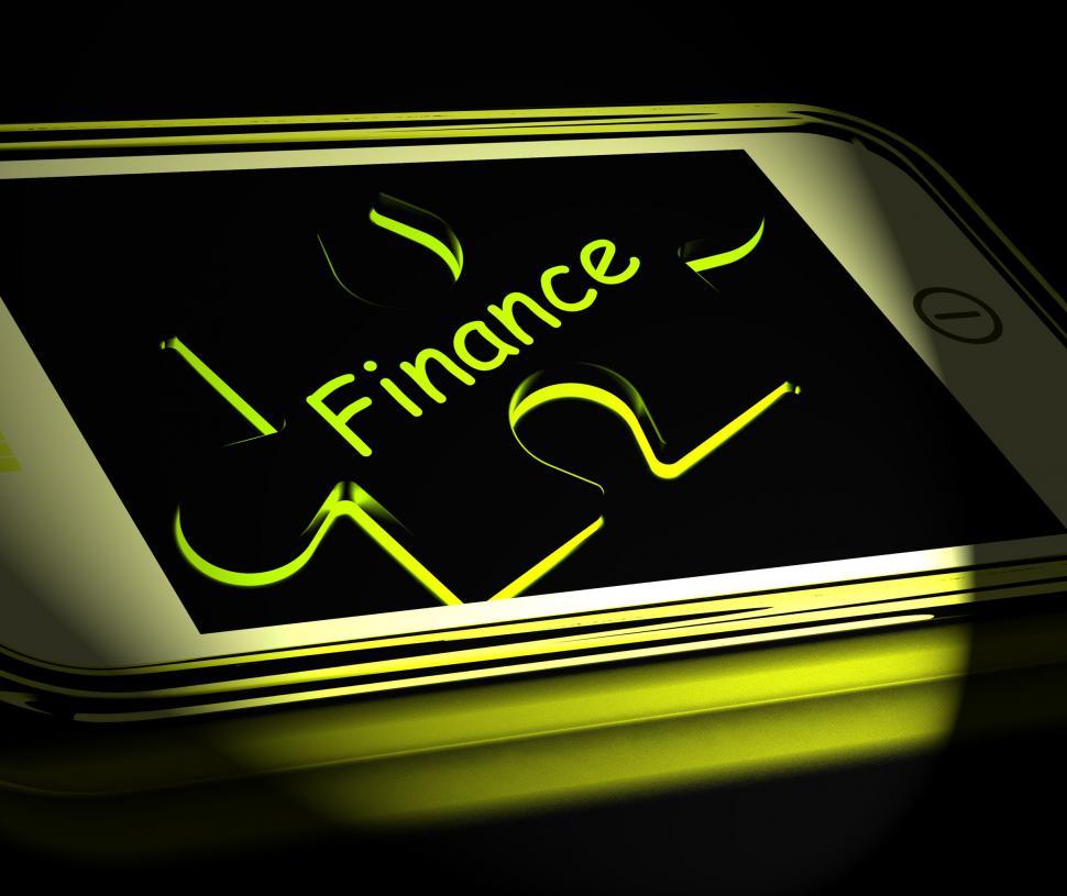 Free Image of Finance Smartphone Displays Credit And Loan Money 