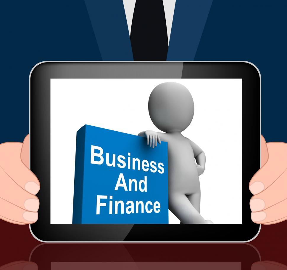 Free Image of Character With Business And Finance Book Displays Businesses Fin 