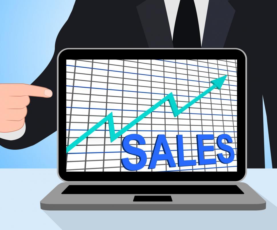 Free Image of Sales Chart Graph Displays Increasing Profits Trade 