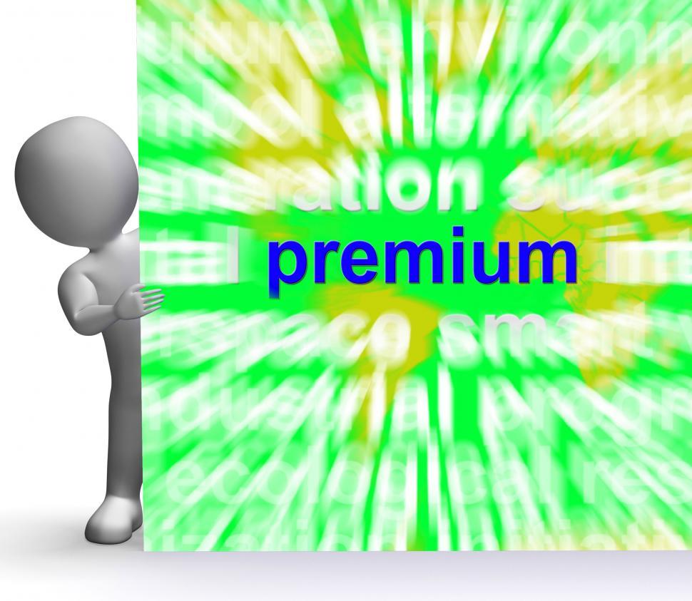 Free Image of Premium Word Cloud Sign Shows Best Bonus Premiums 