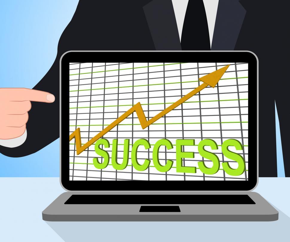 Free Image of Success Chart Graph Displays Winning Or Successful 