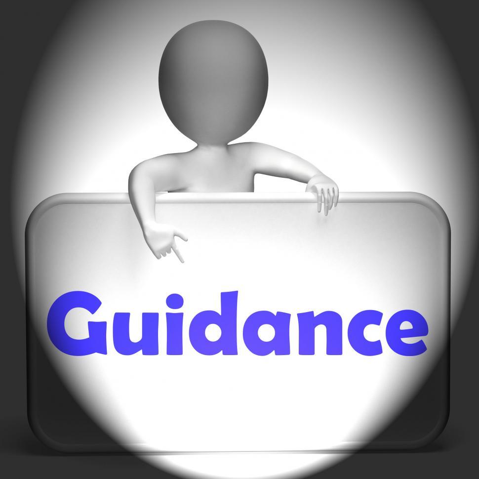 Free Image of Guidance Sign Displays Instruction Direction And Support 