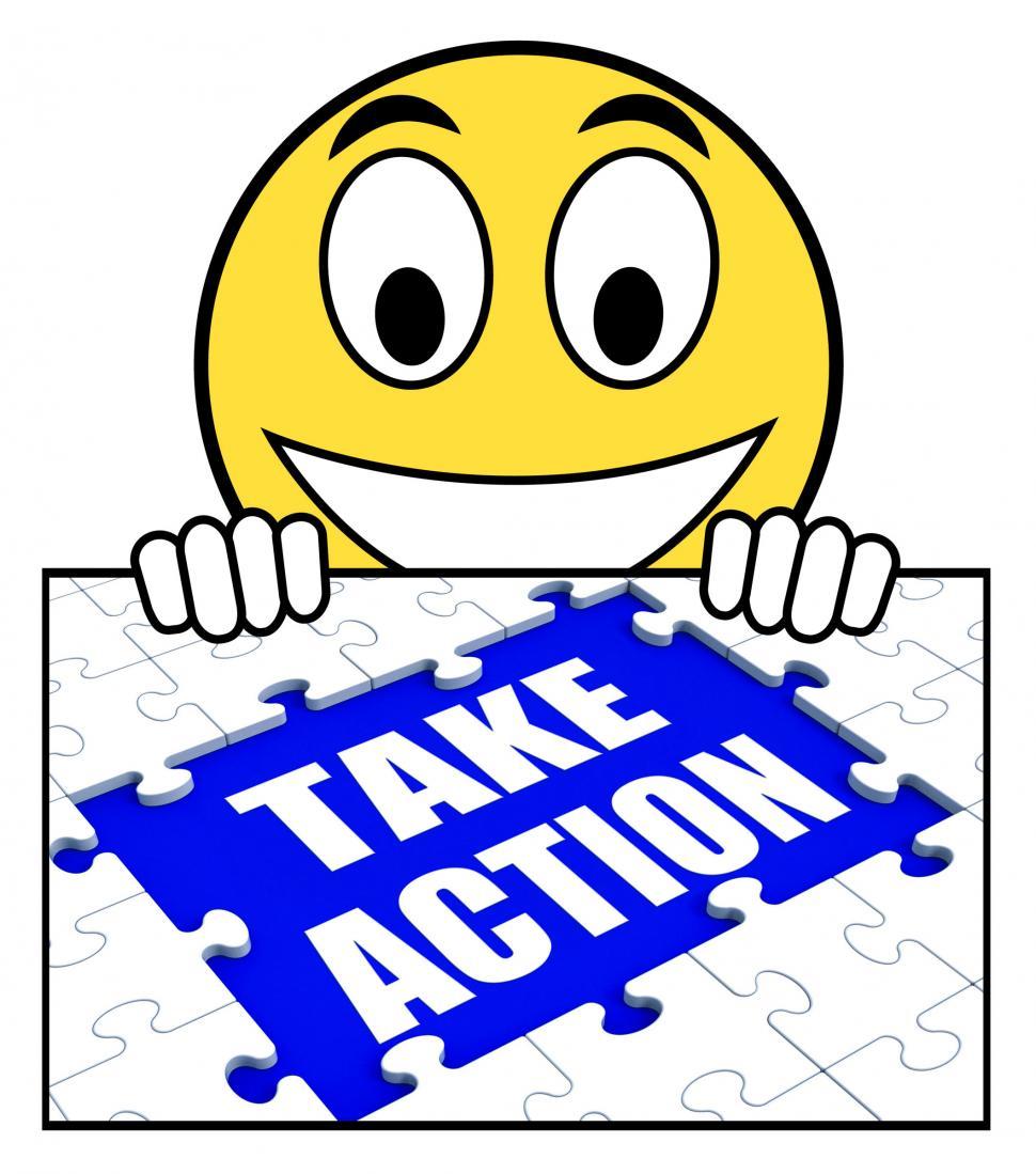 Free Image of Take Action Sign Shows Motivate To Do Something 