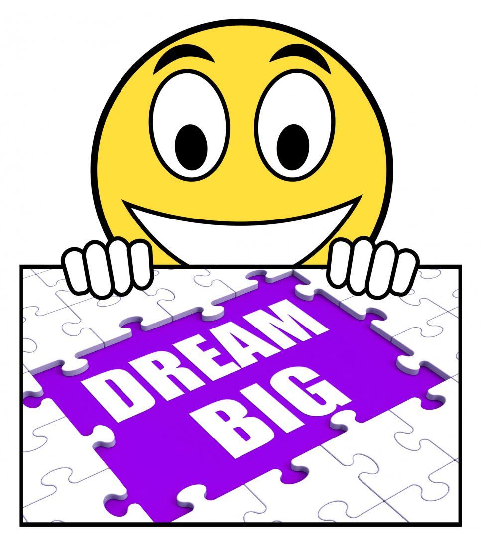 Free Image of Dream Big Sign Means Ambitious Hopes And Goals 