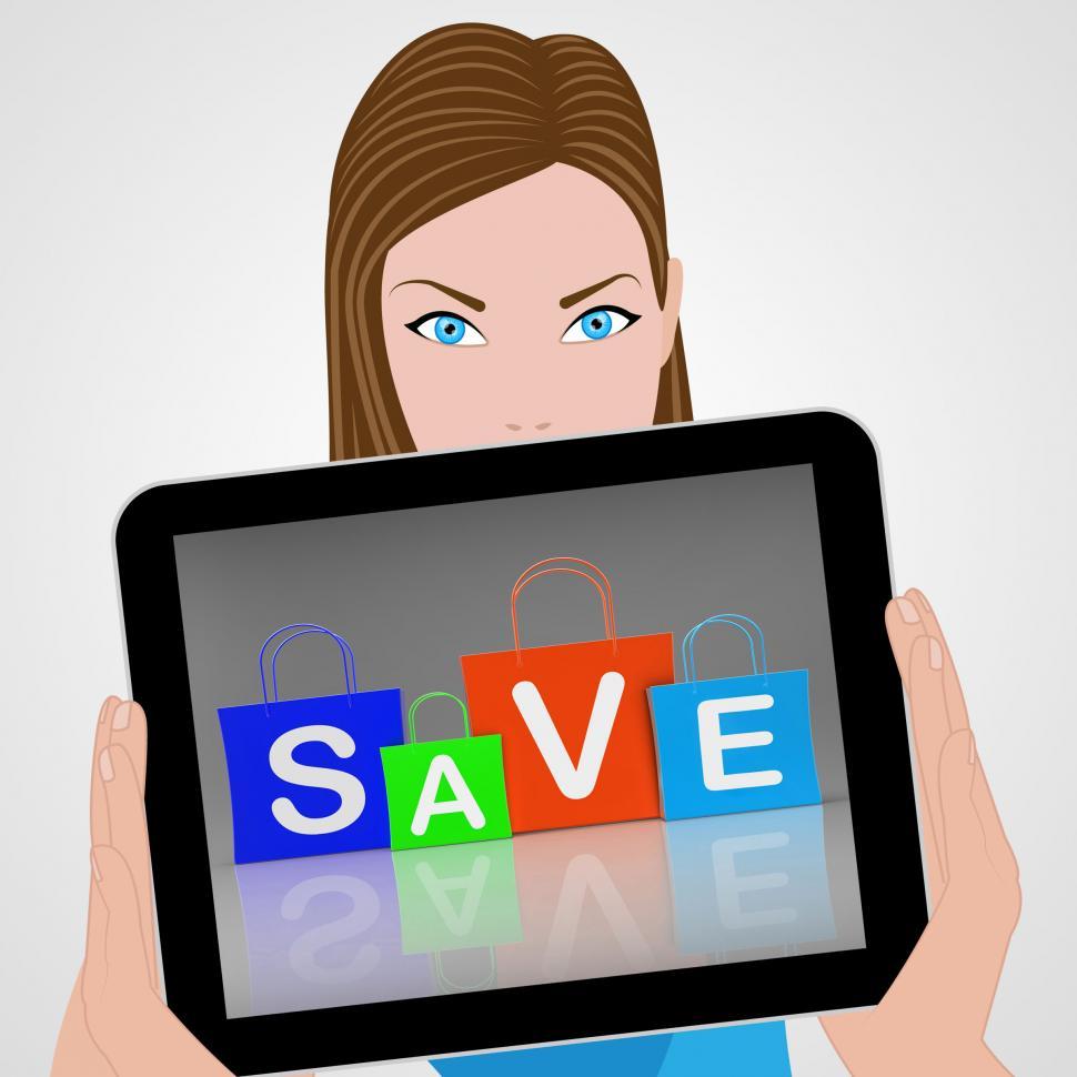 Free Image of Save Shopping Bags Displays Promo and Buying 