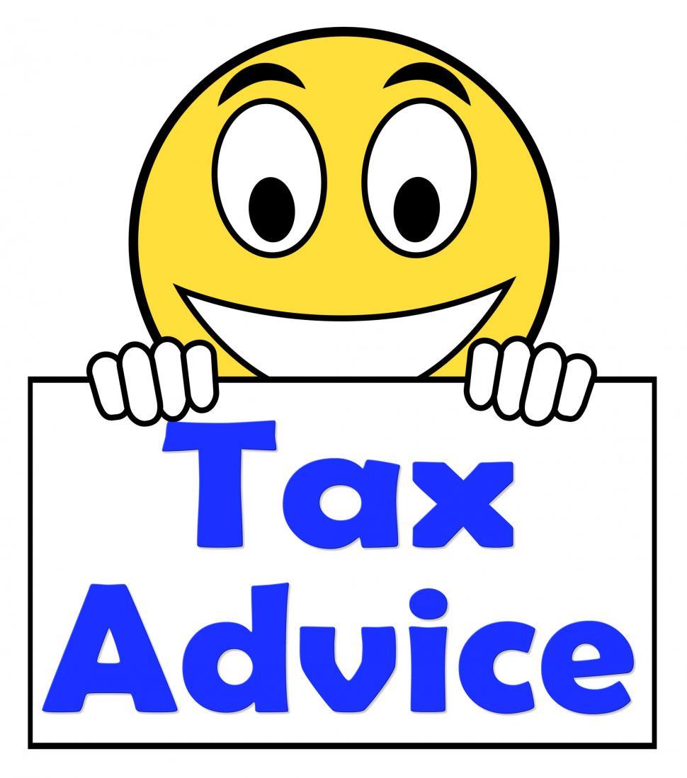 Free Image of Tax Advice On Sign Shows Taxation Irs Help 