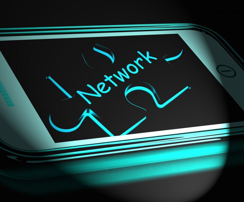 Free Image of Network Smartphone Displays Connecting And Communicating On Web 