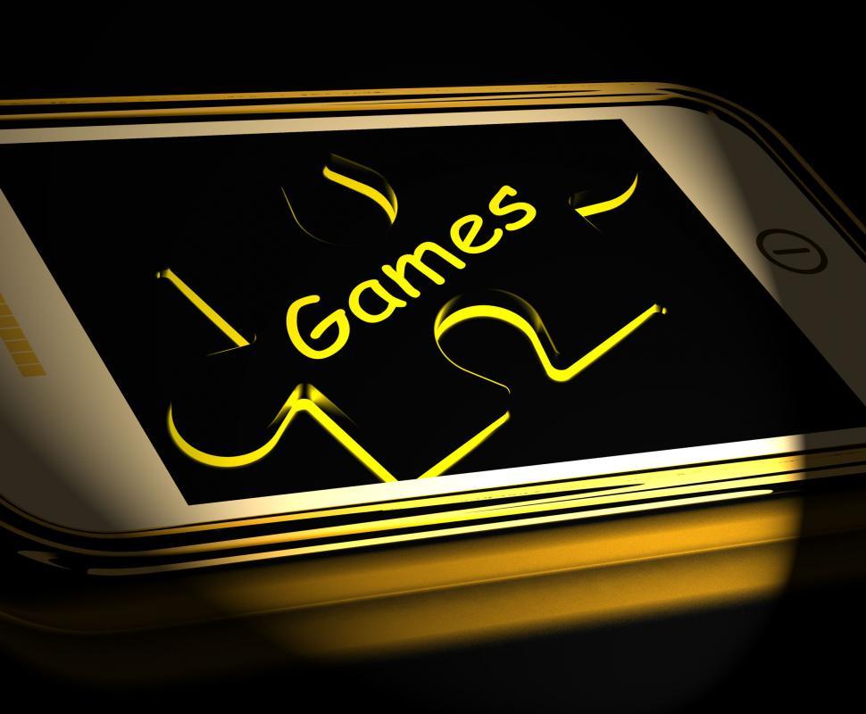 Free Image of Games Smartphone Displays Internet Gaming And Entertainment 