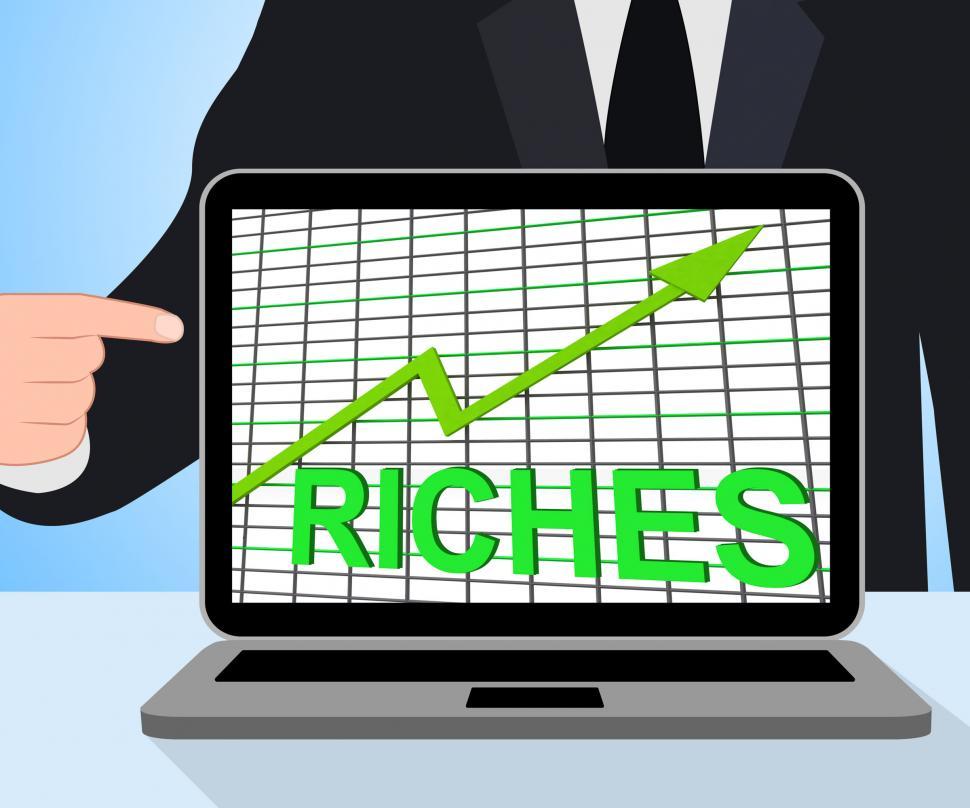 Free Image of Riches Chart Graph Displays Increase Cash Wealth Revenue 