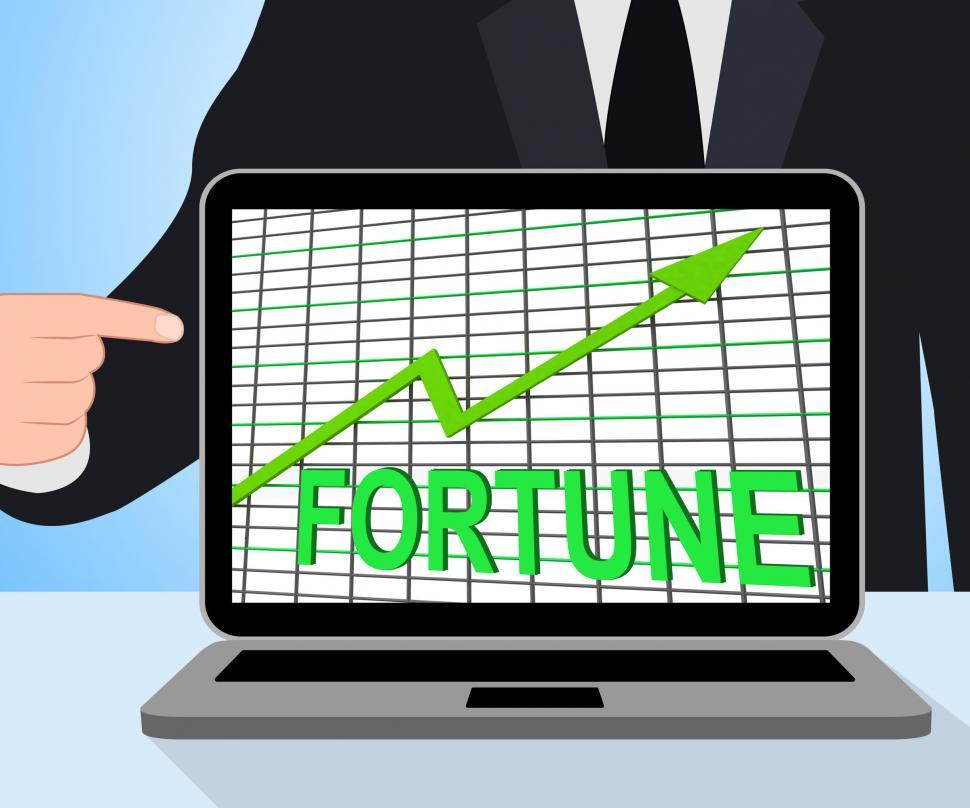 Free Image of Fortune Graph Chart Displays Increasing Good Luck And Money 