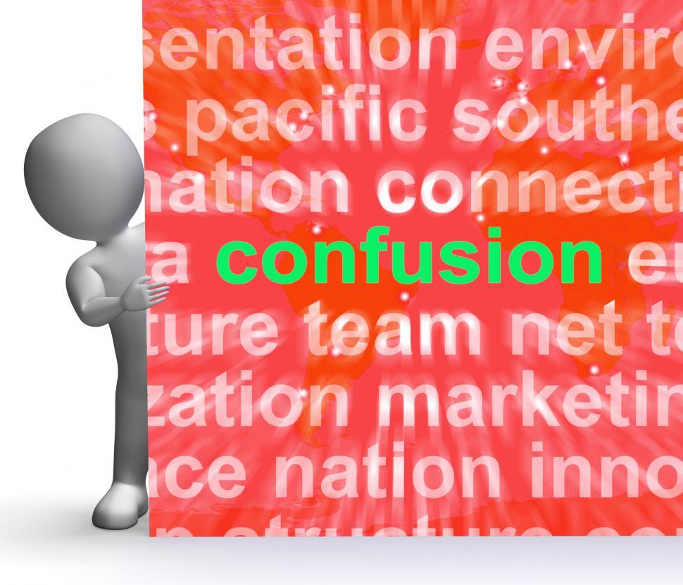 Free Image of Confusion Word Cloud Sign Means Confusing Confused Dilemma 