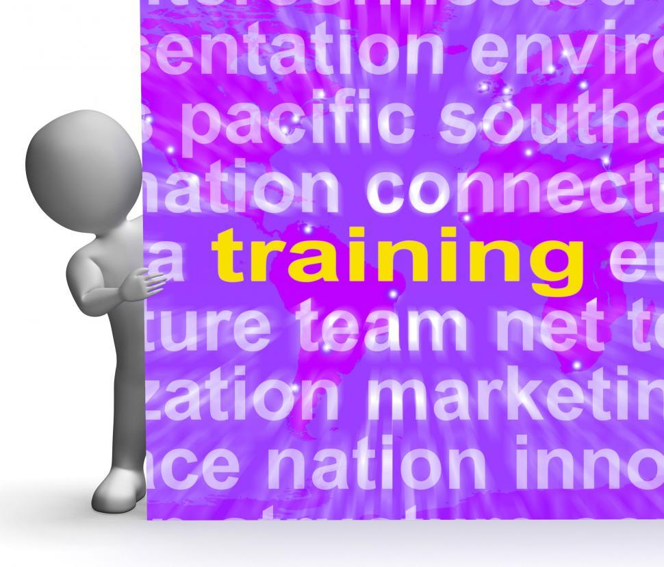 Free Image of Training Word Cloud Sign Means Education Development And Learnin 