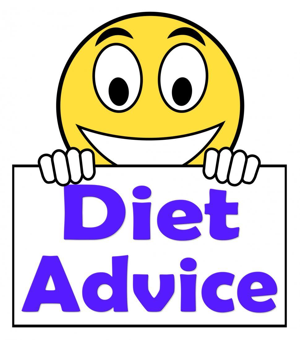 Free Image of Diet Advice On Sign Shows Weightloss Knowledge 