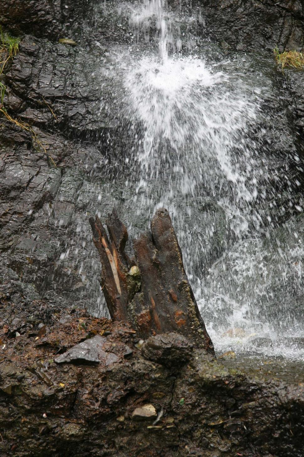 Free Image of Fire Hydrant Spewing Water in Small Waterfall 