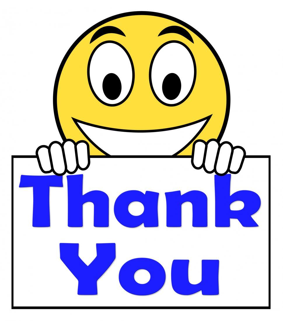 Free Image of Thank You On Sign Shows Gratitude Texts And Appreciation 