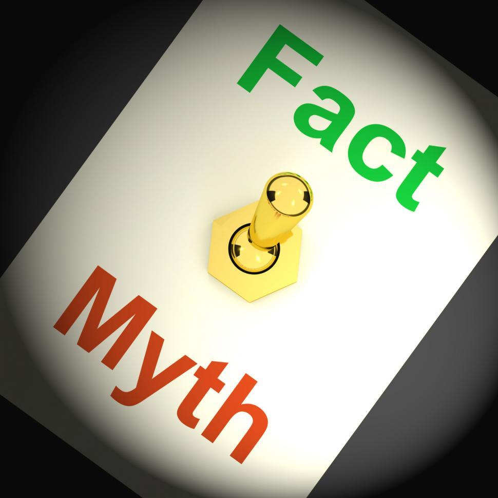 Free Image of Fact Myth Switch Shows Correct Honest Answers 