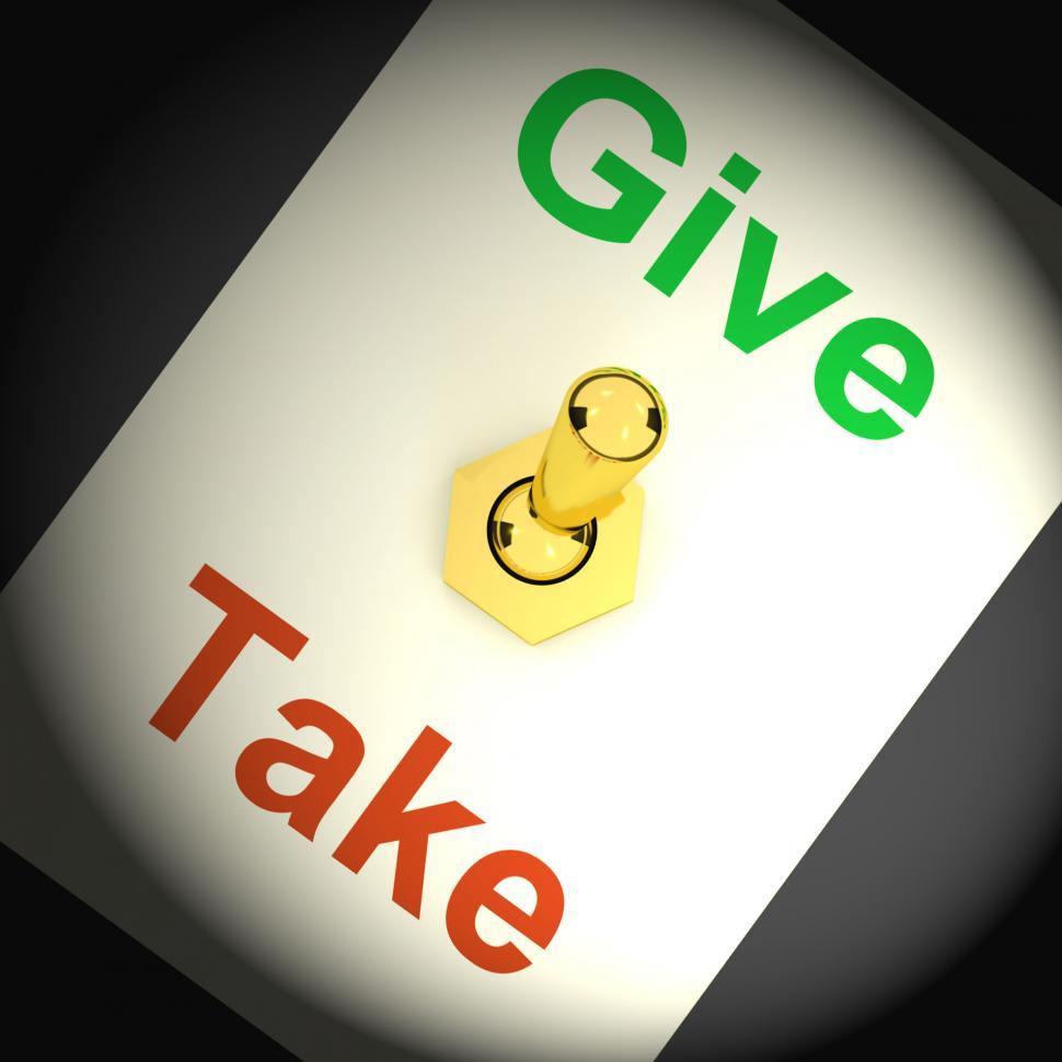 Free Image of Give Take Switch Means Offering And Receiving 