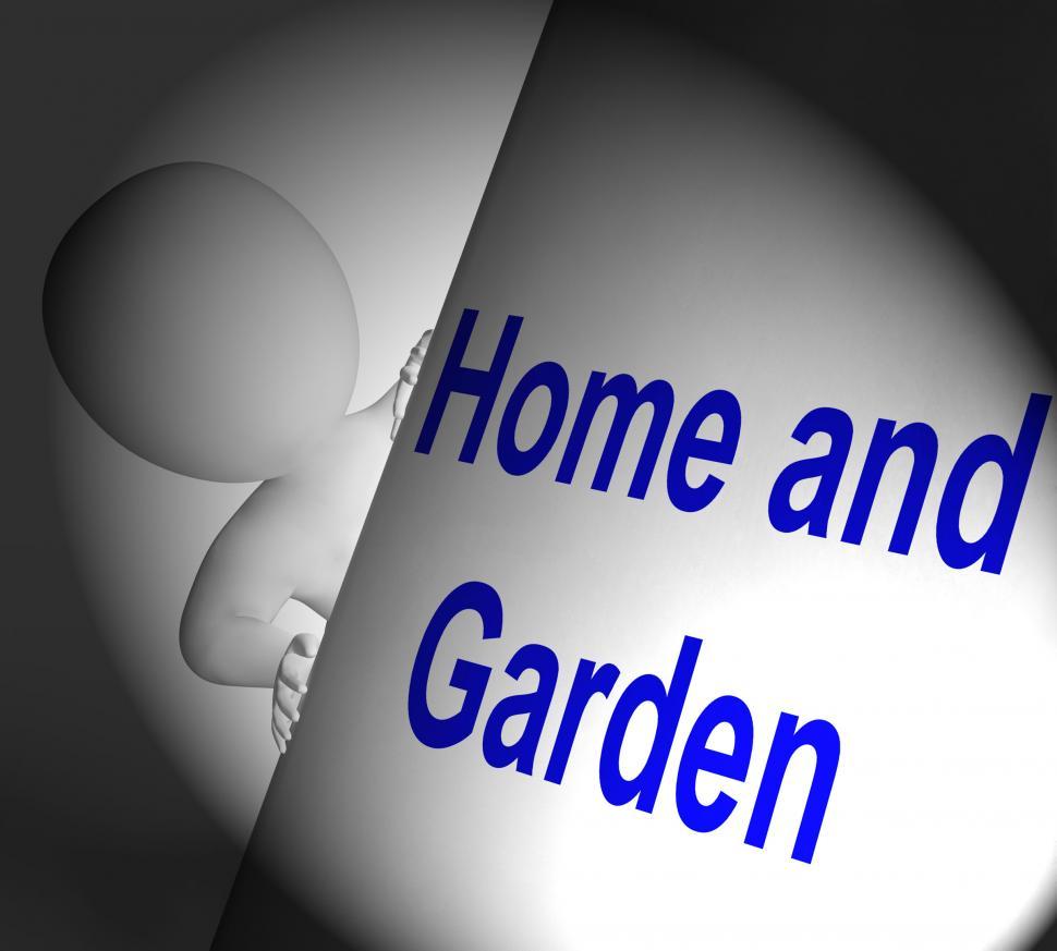 Free Image of Home And Garden Sign Displays Indoors And Outdoors Design 