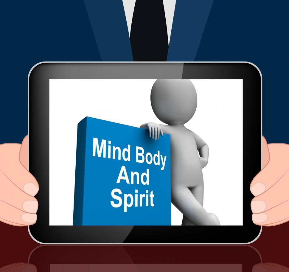 Free Image of Mind Body And Spirit Book With Character Displays Holistic Books 