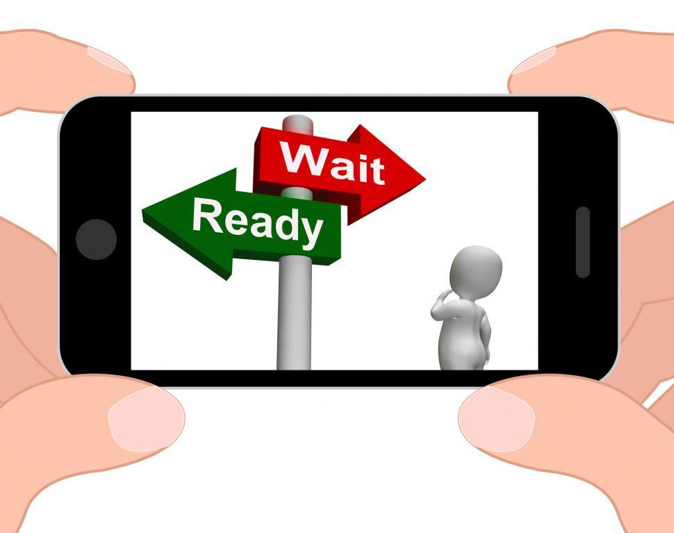 Free Image of Ready Wait Signpost Displays Prepared  and Waiting 